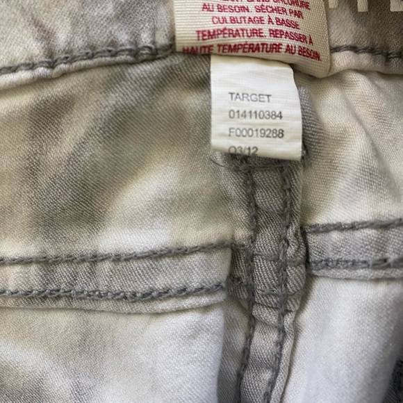 Mossimo Denim Leggings Juniors 15(32in) Gray Tie Dye Skinny Stretch Women’s - Picture 4 of 8